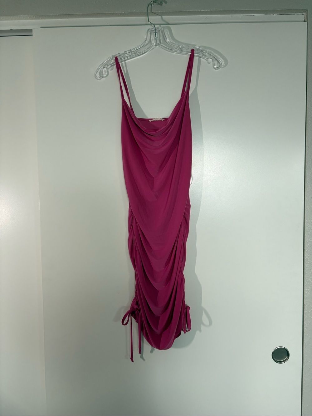 Barbie Pink Mini Ruched Bodycon Dress